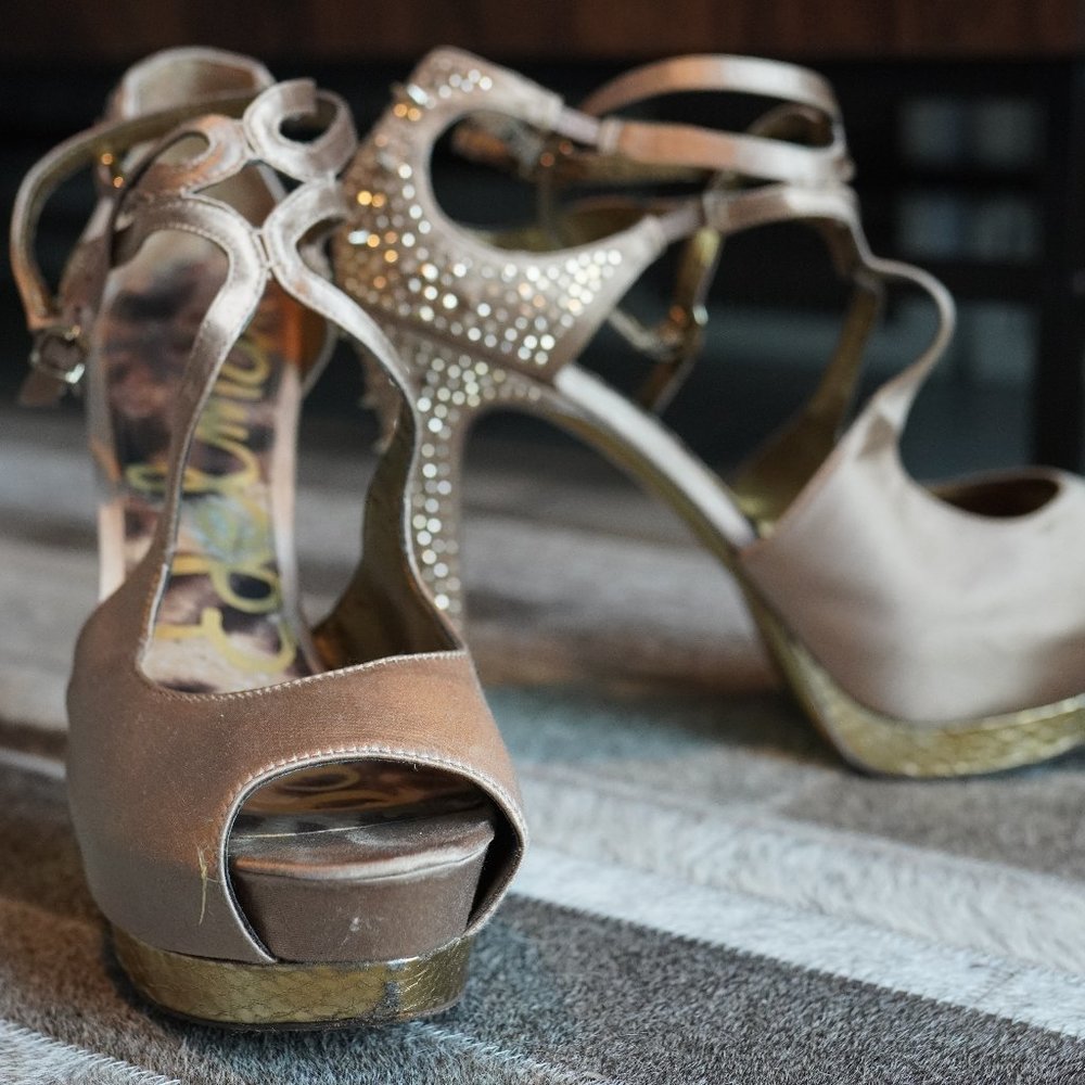 Sam Edelman Gold Heels